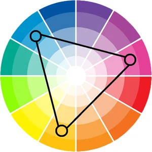 Triadic-color-scheme-Diagram